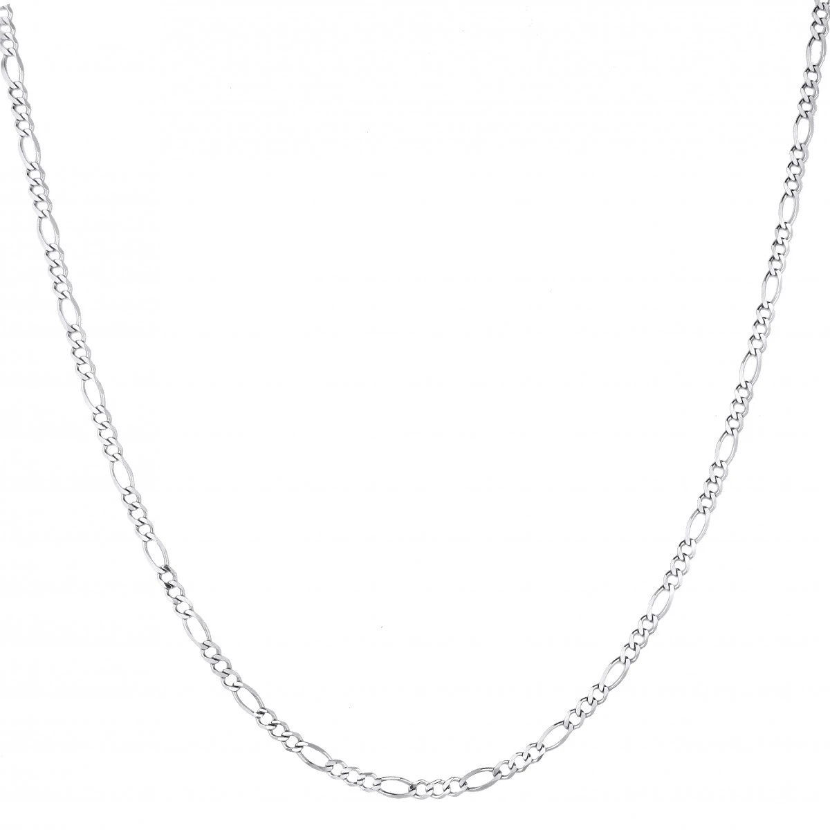 LUXURMAN Solid 14K Yellow Gold Figaro Chain For Men & Women 3mm Wide 5 LUXURMAN Solid 14K Yellow Gold Figaro Chain For Men & Women 3mm Wide - Image 5