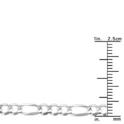 LUXURMAN Solid 14K Yellow Gold Figaro Chain For Men & Women 4mm Wide 16 LUXURMAN Solid 14K Yellow Gold Figaro Chain For Men & Women 4mm Wide -Luxurman luxurman solid 14k gold figaro chain for men women 4mm wide rulerwh
