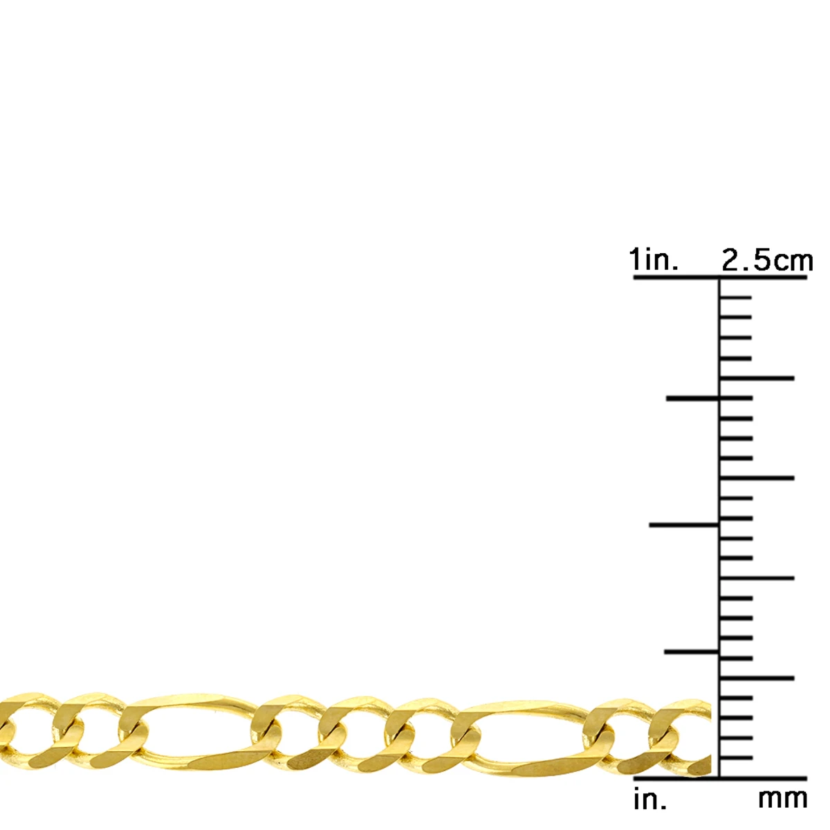 LUXURMAN Solid 14K Yellow Gold Figaro Chain For Men & Women 4mm Wide 8 LUXURMAN Solid 14K Yellow Gold Figaro Chain For Men & Women 4mm Wide - Image 8