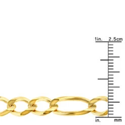 LUXURMAN Solid 14K Yellow Gold Figaro Chain For Men & Women 7mm Wide 9 LUXURMAN Solid 14K Yellow Gold Figaro Chain For Men & Women 7mm Wide -Luxurman luxurman solid 14k gold figaro chain for men women 7mm wide rulerye