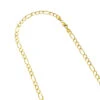 LUXURMAN Solid 14K Yellow Gold Figaro Chain For Men & Women 7mm Wide