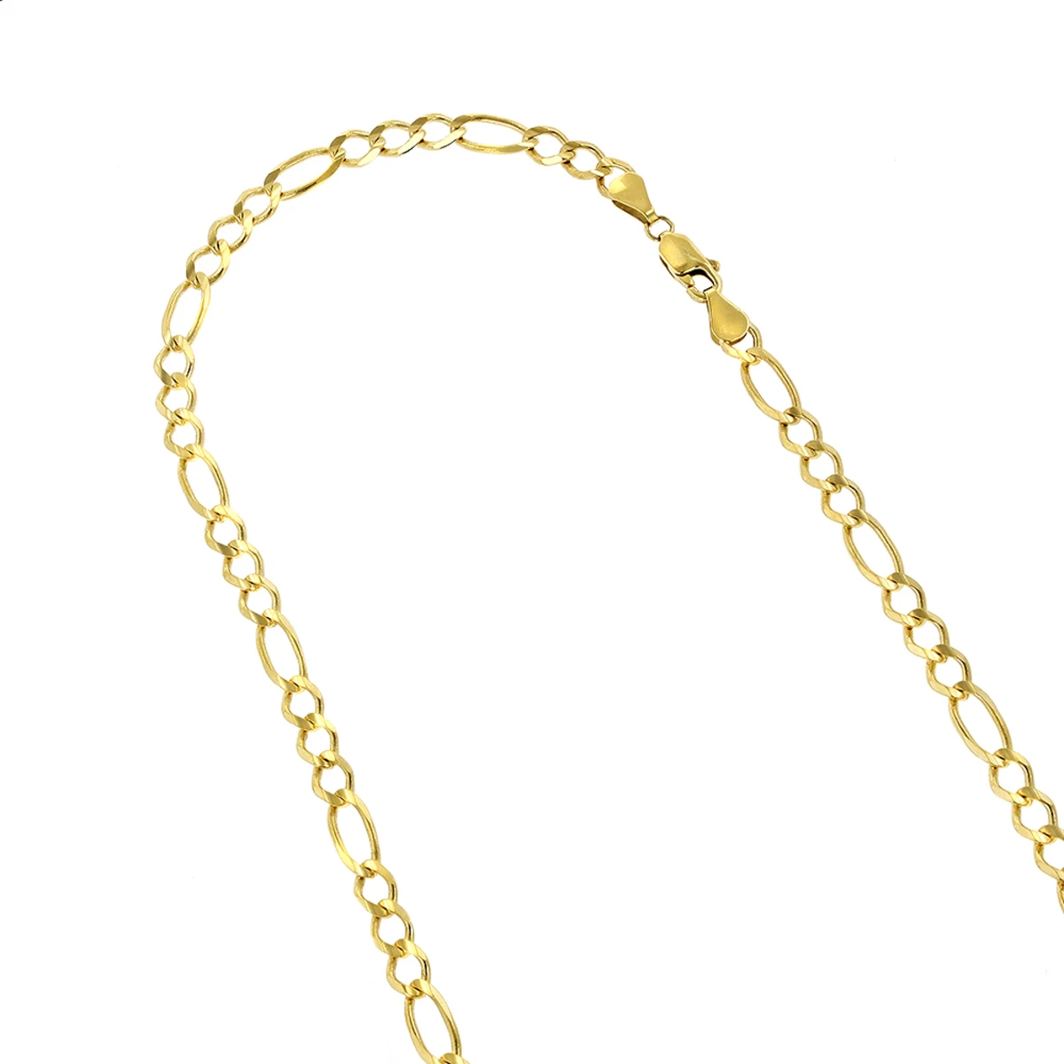 LUXURMAN Solid 14K Yellow Gold Figaro Chain For Men & Women 7mm Wide 1 LUXURMAN Solid 14K Yellow Gold Figaro Chain For Men & Women 7mm Wide
