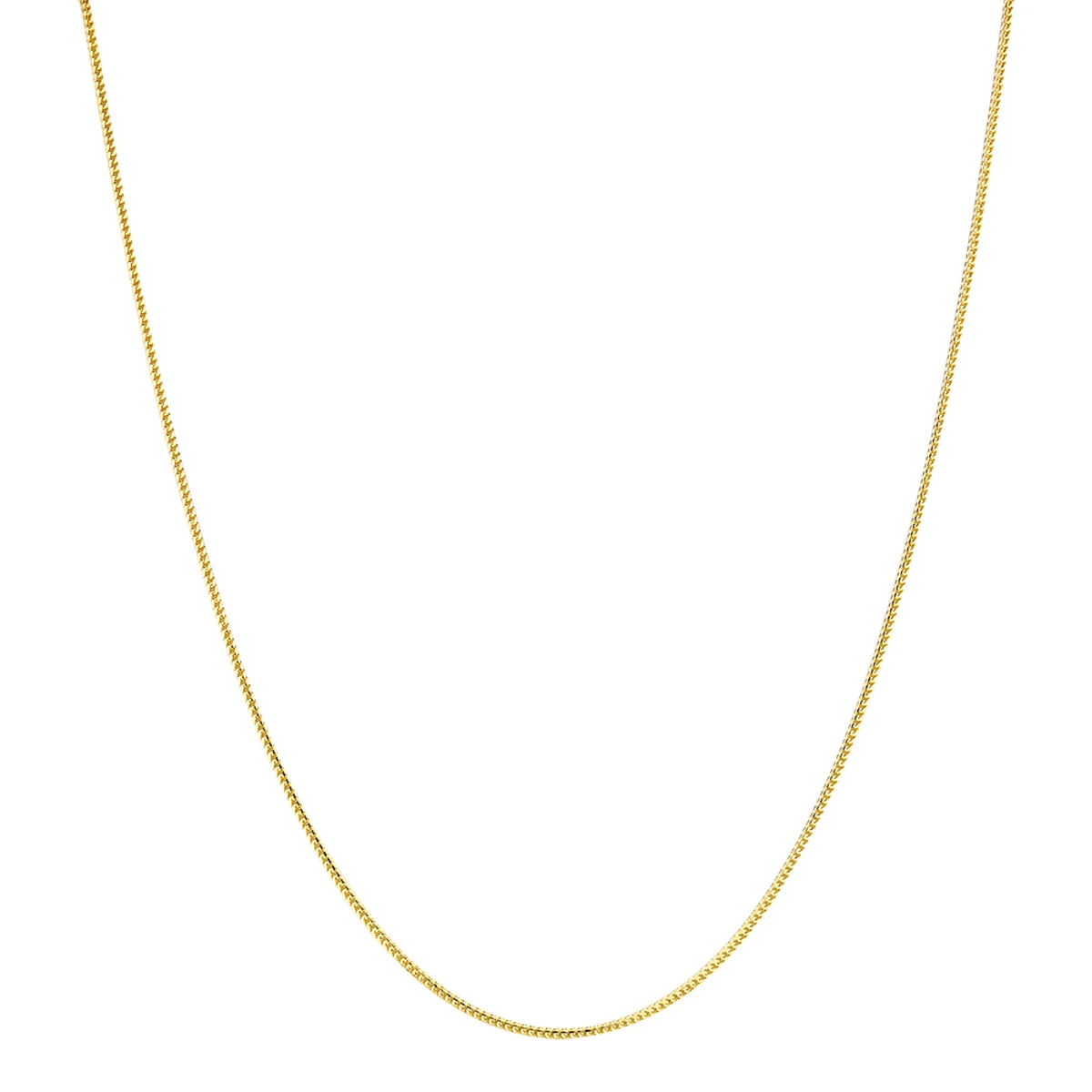 LUXURMAN Solid 14K White Gold Franco Chain For Men & Women 1.8mm Wide 6 LUXURMAN Solid 14K White Gold Franco Chain For Men & Women 1.8mm Wide - Image 6