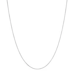 LUXURMAN Solid 14K White Gold Franco Chain For Women 0.9mm Wide 14 LUXURMAN Solid 14K White Gold Franco Chain For Women 0.9mm Wide -Luxurman luxurman solid 14k gold franco chain for women 09mm wide boxwh