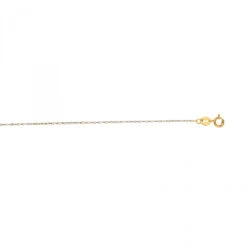 LUXURMAN Solid 14K White Gold Lumina Chain For Women 0.8mm Wide