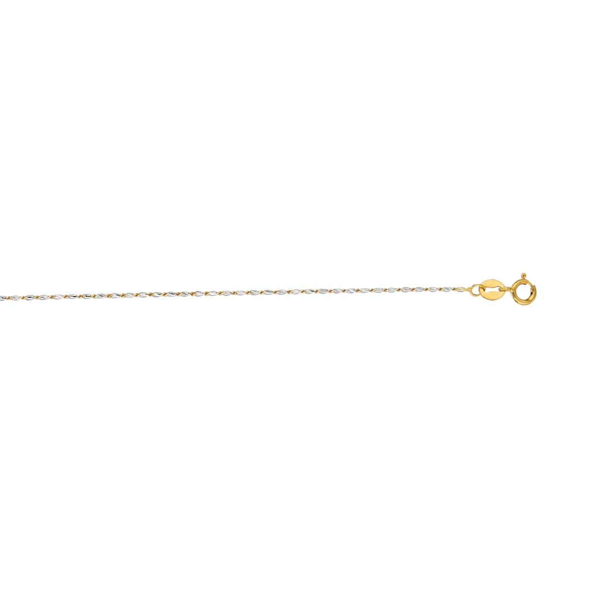 LUXURMAN Solid 14K White Gold Lumina Chain For Women 0.8mm Wide 1 LUXURMAN Solid 14K White Gold Lumina Chain For Women 0.8mm Wide