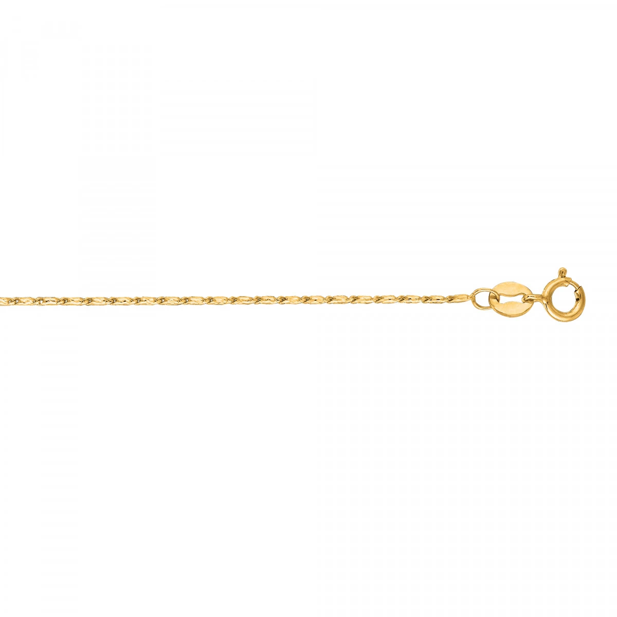 LUXURMAN Solid 14K White Gold Lumina Chain For Women 0.8mm Wide 3 LUXURMAN Solid 14K White Gold Lumina Chain For Women 0.8mm Wide - Image 3