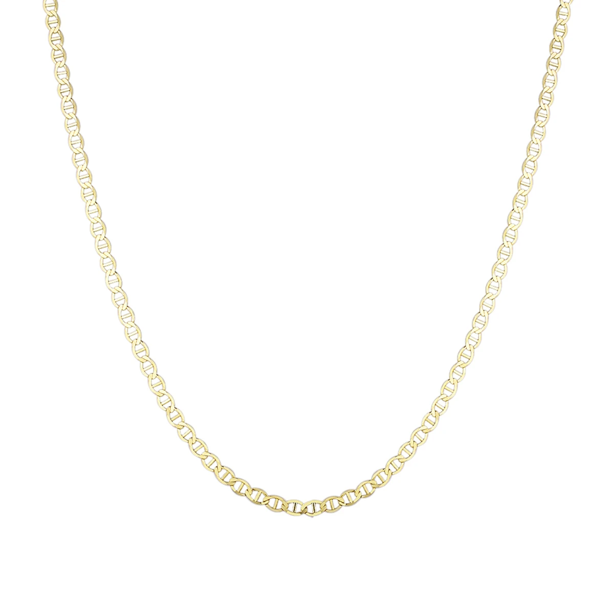 LUXURMAN Solid 14K Yellow Gold Mariner Chain For Men & Women 4.5mm Wide 3 LUXURMAN Solid 14K Yellow Gold Mariner Chain For Men & Women 4.5mm Wide - Image 3