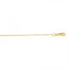 LUXURMAN Solid 14K Yellow Gold Rolo Chain For Men & Women Diamond Cut 1.1mm