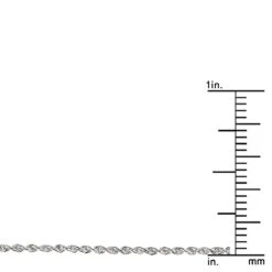 LUXURMAN Solid 14K White Gold Rope Chain For Men & Women Diamond Cut 1.3mm -Luxurman luxurman solid 14k gold rope chain for men women diamond cut 13mm rulerwh