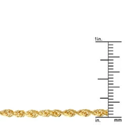 LUXURMAN Solid 14K Yellow Gold Rope Chain For Men & Women Diamond Cut 2.8mm -Luxurman luxurman solid 14k gold rope chain for men women diamond cut 28mm rulerye
