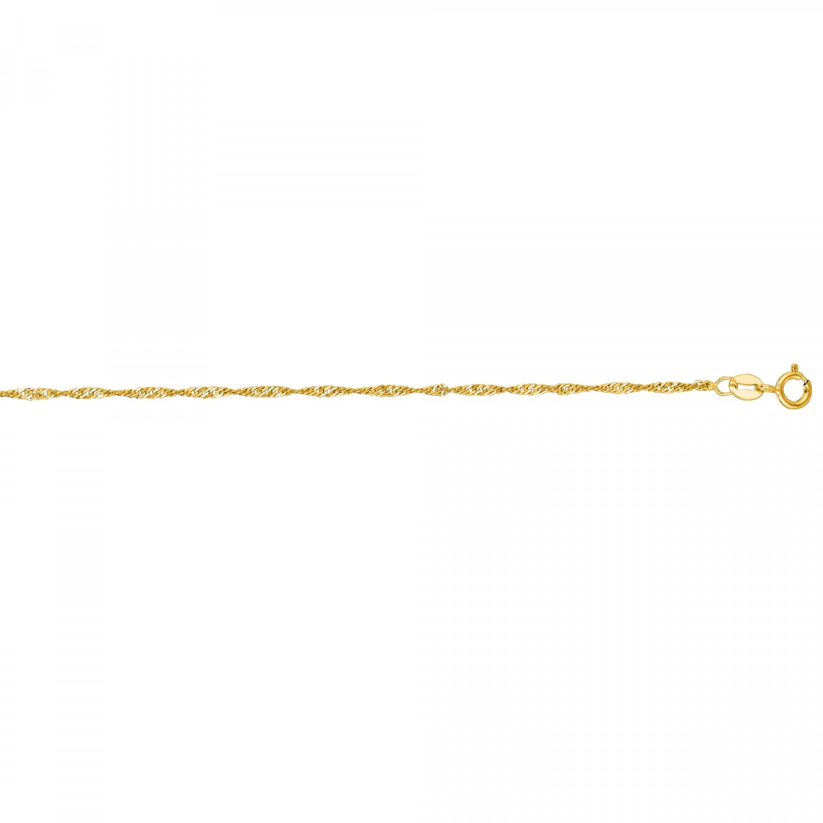 LUXURMAN 1.5mm Wide Solid 14K Yellow Gold Singapore Chain For Men & Women 1 LUXURMAN 1.5mm Wide Solid 14K Yellow Gold Singapore Chain For Men & Women
