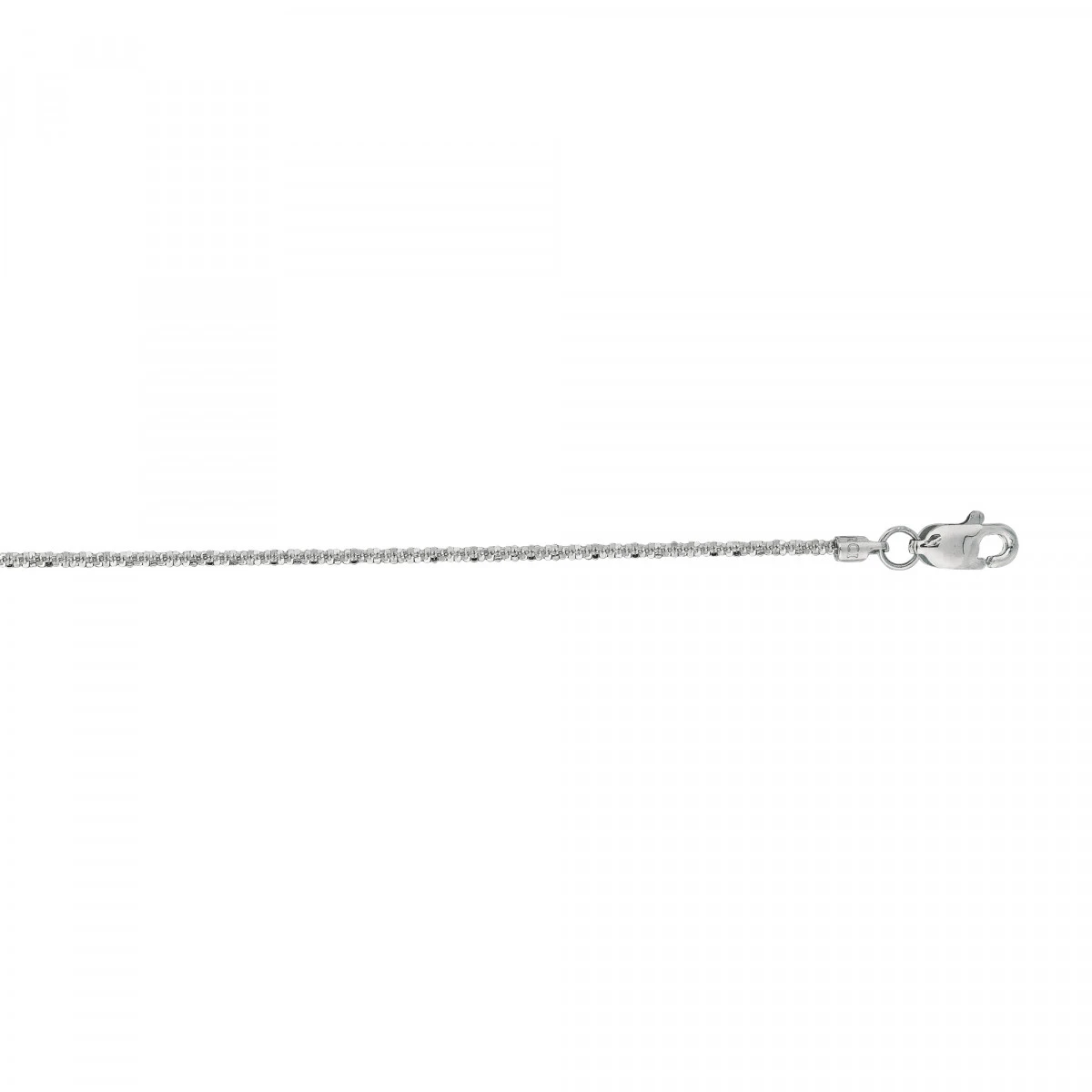 LUXURMAN Solid 14K Yellow Gold Sparkle Chain For Women 1.1mm Wide 2 LUXURMAN Solid 14K Yellow Gold Sparkle Chain For Women 1.1mm Wide - Image 2