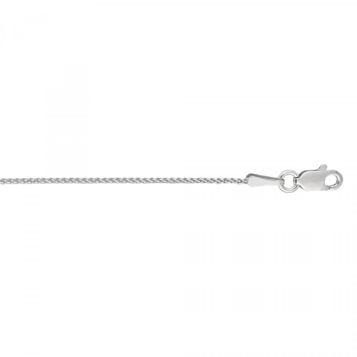 LUXURMAN Solid 14K Yellow Gold Wheat Chain For Women Round Diamond Cut 1mm 2 LUXURMAN Solid 14K Yellow Gold Wheat Chain For Women Round Diamond Cut 1mm - Image 2