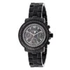 Luxurman Ladies Black Diamond Watch 2.15ct