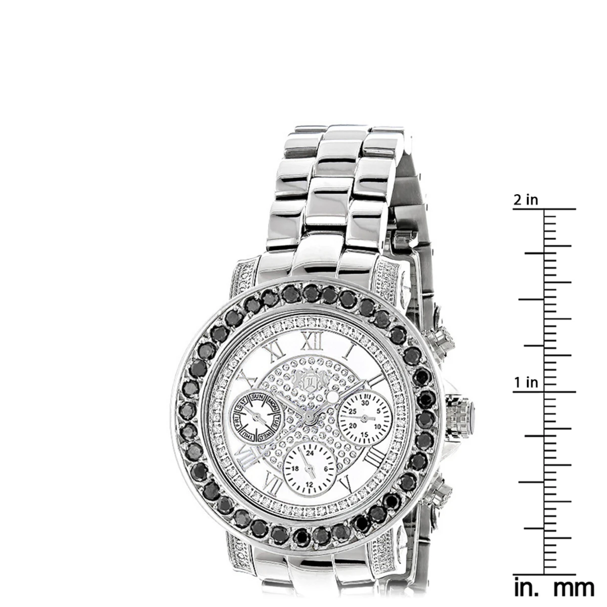 Luxurman Ladies Black Diamond Watch 2.50ct 5 Luxurman Ladies Black Diamond Watch 2.50ct - Image 5