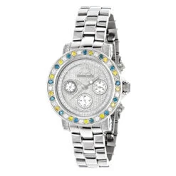 Luxurman Ladies Color Diamond Watch 2.75ct