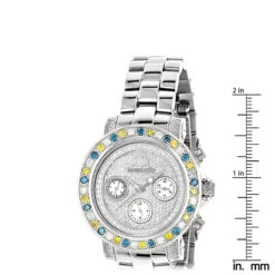 Luxurman Ladies Color Diamond Watch 2.75ct 9 Luxurman Ladies Color Diamond Watch 2.75ct -Luxurman luxurman watches ladies color diamond watch 275ct p 46265 ruler
