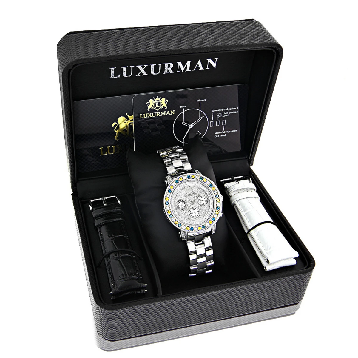 Luxurman Ladies Color Diamond Watch 2.75ct 4 Luxurman Ladies Color Diamond Watch 2.75ct - Image 4