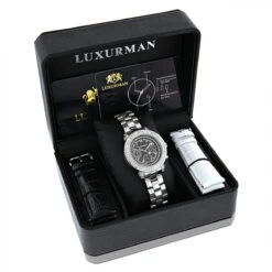 Luxurman Ladies Diamond Watch 2ct -Luxurman luxurman watches ladies diamond watch 2ct p 50185box