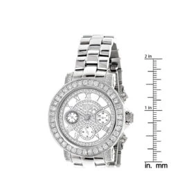 Luxurman Ladies Diamond Watch 3ct 9 Luxurman Ladies Diamond Watch 3ct -Luxurman luxurman watches ladies diamond watch 3ct p 35273 ruler