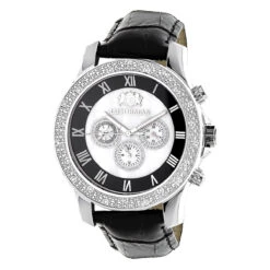 Luxurman Men's Diamond Watch 0.25ct Freeze