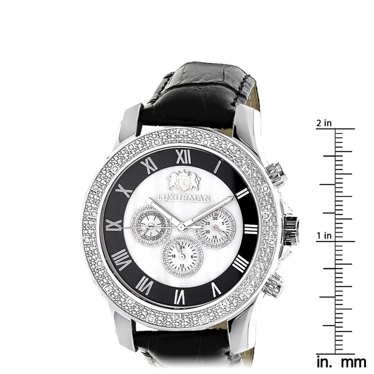 Luxurman Men's Diamond Watch 0.25ct Freeze 5 Luxurman Men's Diamond Watch 0.25ct Freeze - Image 5