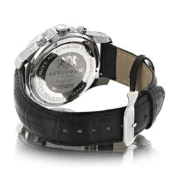 Luxurman Men's Diamond Watch 0.50ct Blue Freeze -Luxurman luxurman watches mens diamond watch 050ct blue freeze p 9712back