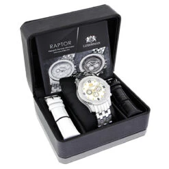 Luxurman Men's Diamond Watch 0.50ct -Luxurman luxurman watches mens diamond watch 050ct p 8495 4