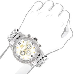 Luxurman Men's Diamond Watch 0.50ct -Luxurman luxurman watches mens diamond watch 050ct p 8495bod
