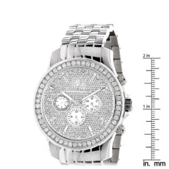 Luxurman Men's Diamond Watch 3ct -Luxurman luxurman watches mens diamond watch 3ct p 35271 ruler