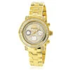 Luxurman Women's Diamond Yellow Gold Plated Montana Watch 2ct