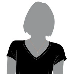 Luxurman Women's Diamond Diamond Key Pendant 18K Rose Gold 0.85ct -Luxurman luxurman womens diamond pendants diamond key pendant in 18k gold 075ct bodro