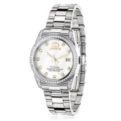 Luxurman Women's Diamond Watch Stainless Steel Tribeca 1.5ct