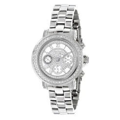 Men's And Ladies Diamond Luxuman Diamond Watch 2ct