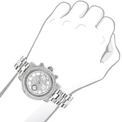 Men's And Ladies Diamond Luxuman Diamond Watch 2ct -Luxurman mens and ladies diamond watches luxuman diamond watch 2ct 3