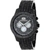 Fully Iced Out Large Men's Black Diamond Watch 1.5ct LUXURMAN