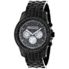 Luxurman Designer Men's Black Diamond Watch 2.5 Carats