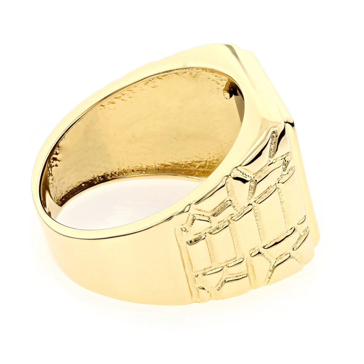 Men's Black Onyx Ring 14K Yellow Gold 4 Men's Black Onyx Ring 14K Yellow Gold - Image 4