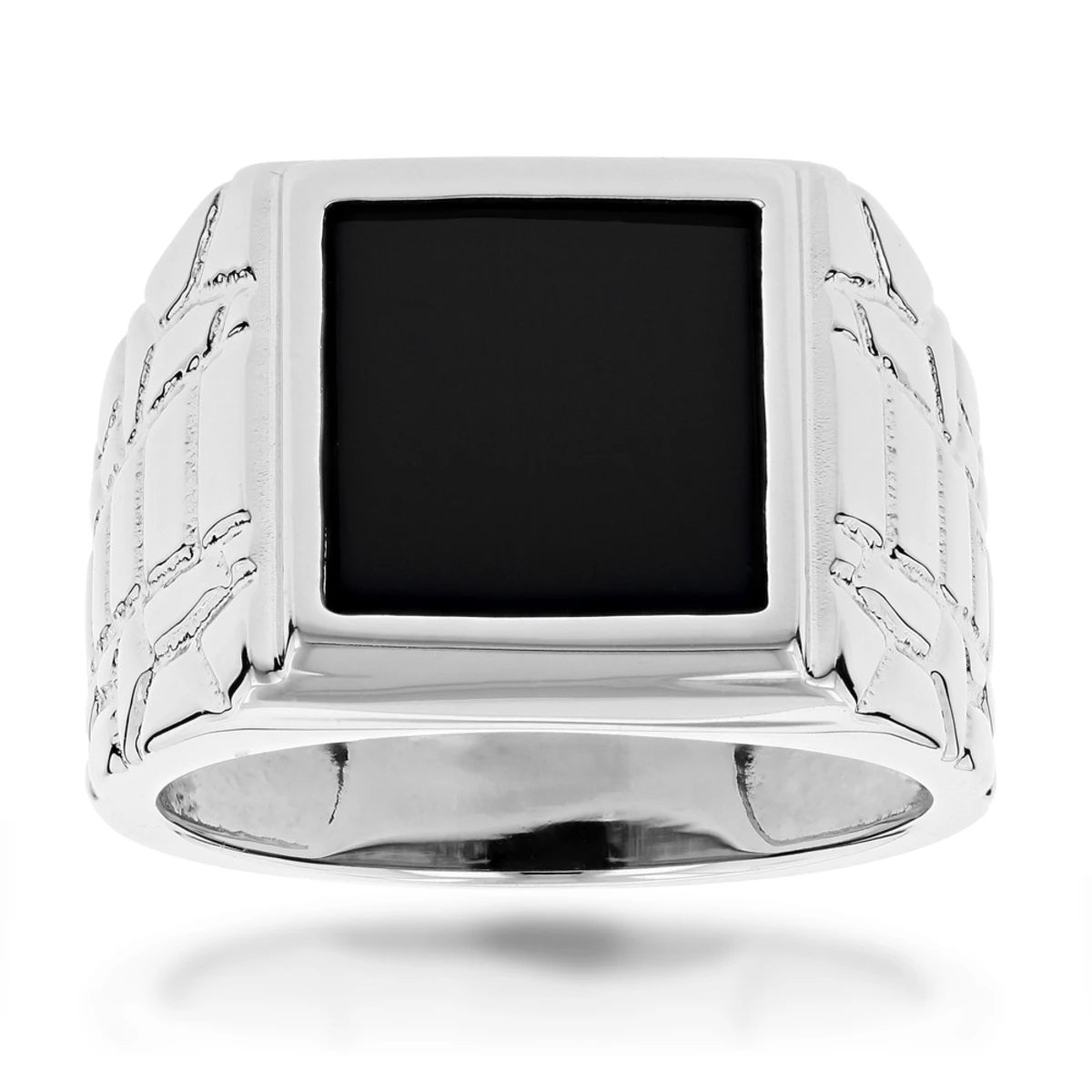 Men's Black Onyx Ring 14K Yellow Gold 2 Men's Black Onyx Ring 14K Yellow Gold - Image 2