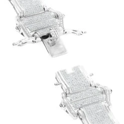 14K White Gold Pave Diamond Bracelet For Men 7.98ct 10 14K White Gold Pave Diamond Bracelet For Men 7.98ct -Luxurman mens bracelets 14k gold mens diamond bracelet 798ct p 7077 backwh