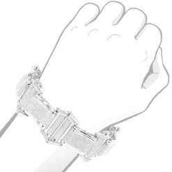 14K White Gold Pave Diamond Bracelet For Men 7.98ct 11 14K White Gold Pave Diamond Bracelet For Men 7.98ct -Luxurman mens bracelets 14k gold mens diamond bracelet 798ct p 7077 bodwh