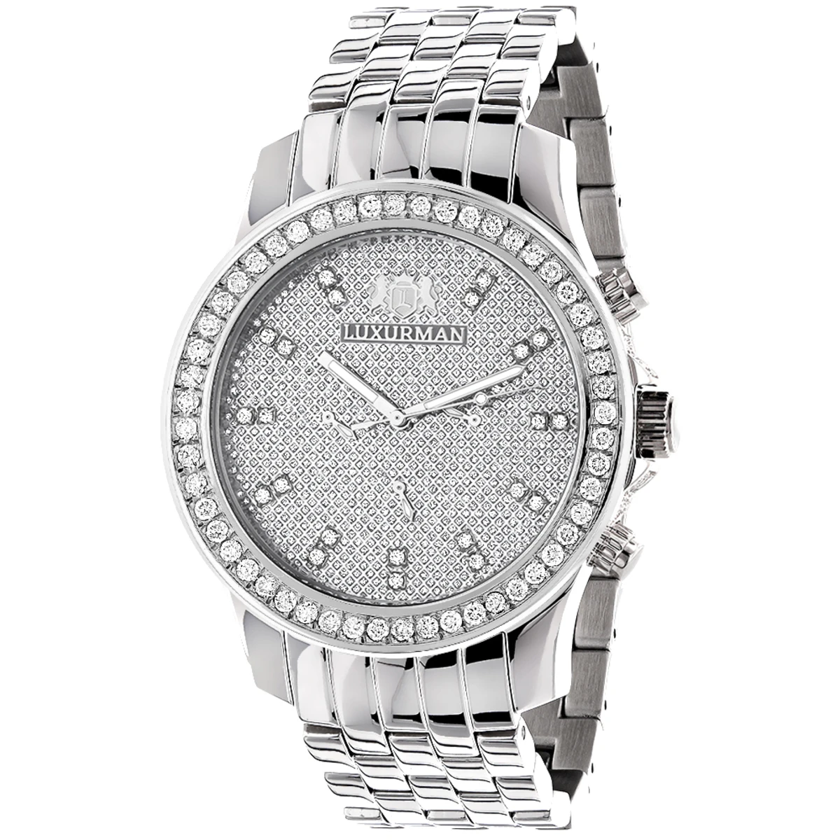 Men's Diamond LUXURMAN Diamond Watch 2.5ct 1 Men's Diamond LUXURMAN Diamond Watch 2.5ct