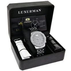 Men's Diamond LUXURMAN Diamond Watch 2.5ct 8 Men's Diamond LUXURMAN Diamond Watch 2.5ct -Luxurman mens diamond watches luxurman diamond watch 25ct p 35311 4