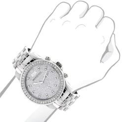 Men's Diamond LUXURMAN Diamond Watch 2.5ct 7 Men's Diamond LUXURMAN Diamond Watch 2.5ct -Luxurman mens diamond watches luxurman diamond watch 25ct p 35311bod
