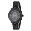 Unisex Diamond Luxurman Black Diamond Watch