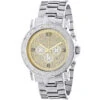Oversized Men's Diamond Watch 0.25ct Luxurman Escalade Two Tone Chronograph
