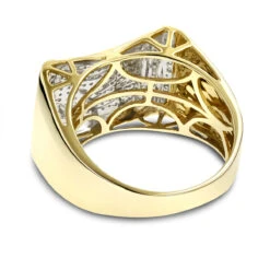 Pave Diamond Ring For Men 10K Yellow Gold White Gold Rose Gold 1/2ct 9 Pave Diamond Ring For Men 10K Yellow Gold White Gold Rose Gold 1/2ct -Luxurman pave diamond ring for men 10k yellow gold white gold rose gold 12ct backye 1