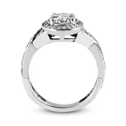 Platinum Diamond Engagement Ring 1.37ct 4.7mm 5 Platinum Diamond Engagement Ring 1.37ct 4.7mm -Luxurman platinum diamond engagement ring 137ct p 34808 additional white