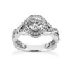 Platinum Diamond Engagement Ring 1.37ct 4.7mm